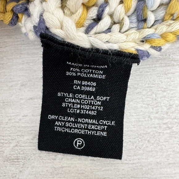 Theory Coella Knit Sweater Size Small Denim Mix Soft Chain Drawstring‎ Boatneck - Picture 12 of 16